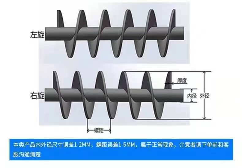 大连市不锈钢螺旋叶片无轴螺旋叶片 - 厂家